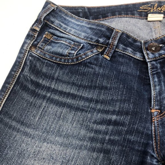 RETRO SILVER AIKO BOOTCUT JEANS 29x31 EMBOSSED PATCH 😎 - Picture 11 of 14